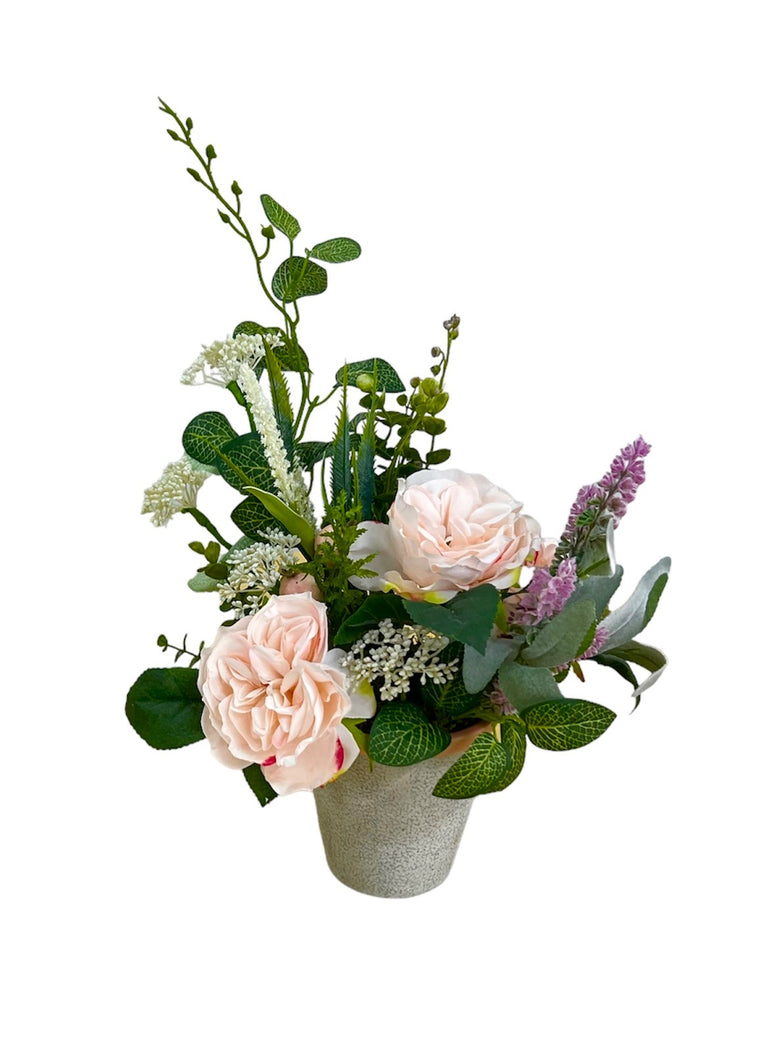 Peach Garden Rose Small Arrangement/SMA15