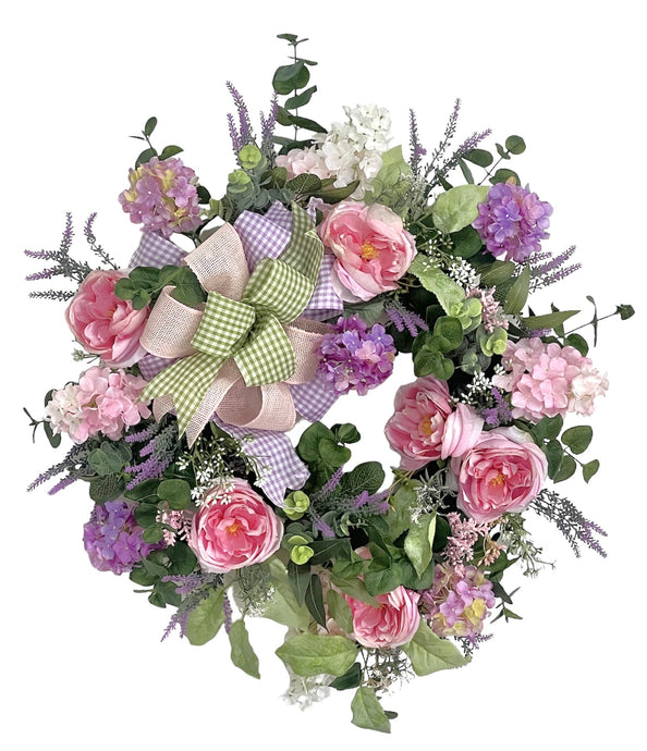 Pink and Lavender Spring Wreath/ENG388