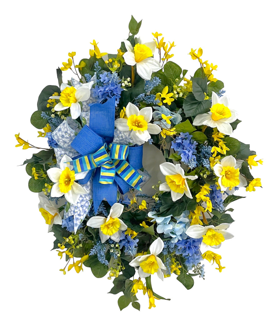 Blue and Yellow Spring Wreath/ENG393