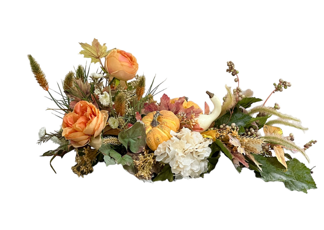 Cream and Orange Low Centerpiece/FAA42
