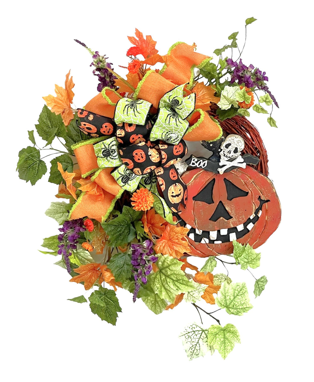 Jack -O- Lantern Wreath/HAL44