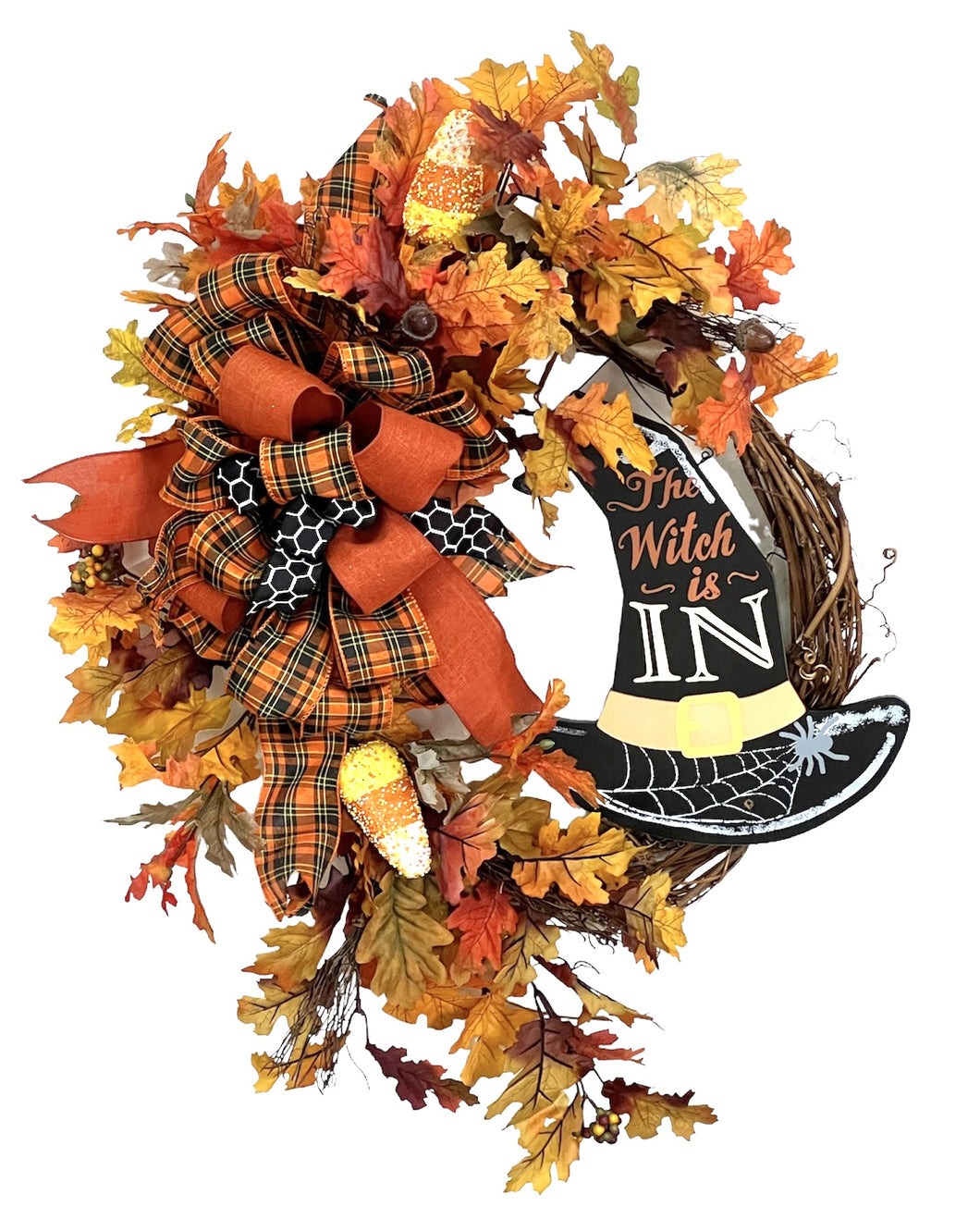 The Witch Is In  Halloween Wreath/HAL48