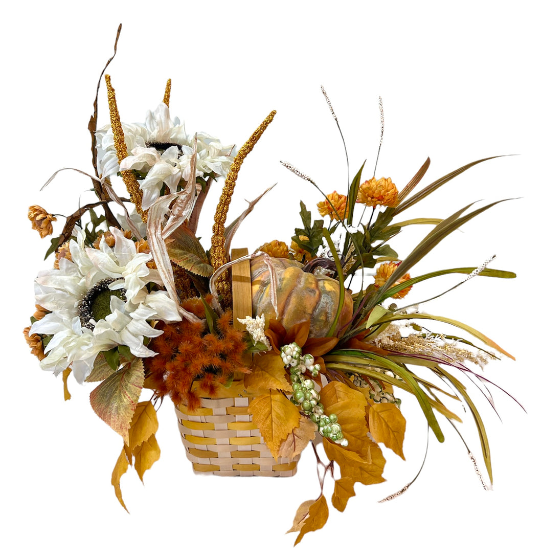 Cream and Gold Fall Arrangement/FAA21