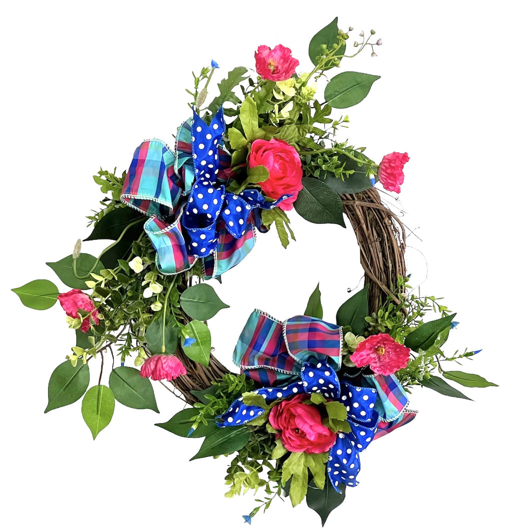 Hot Pink Everyday Wreath/ENG337