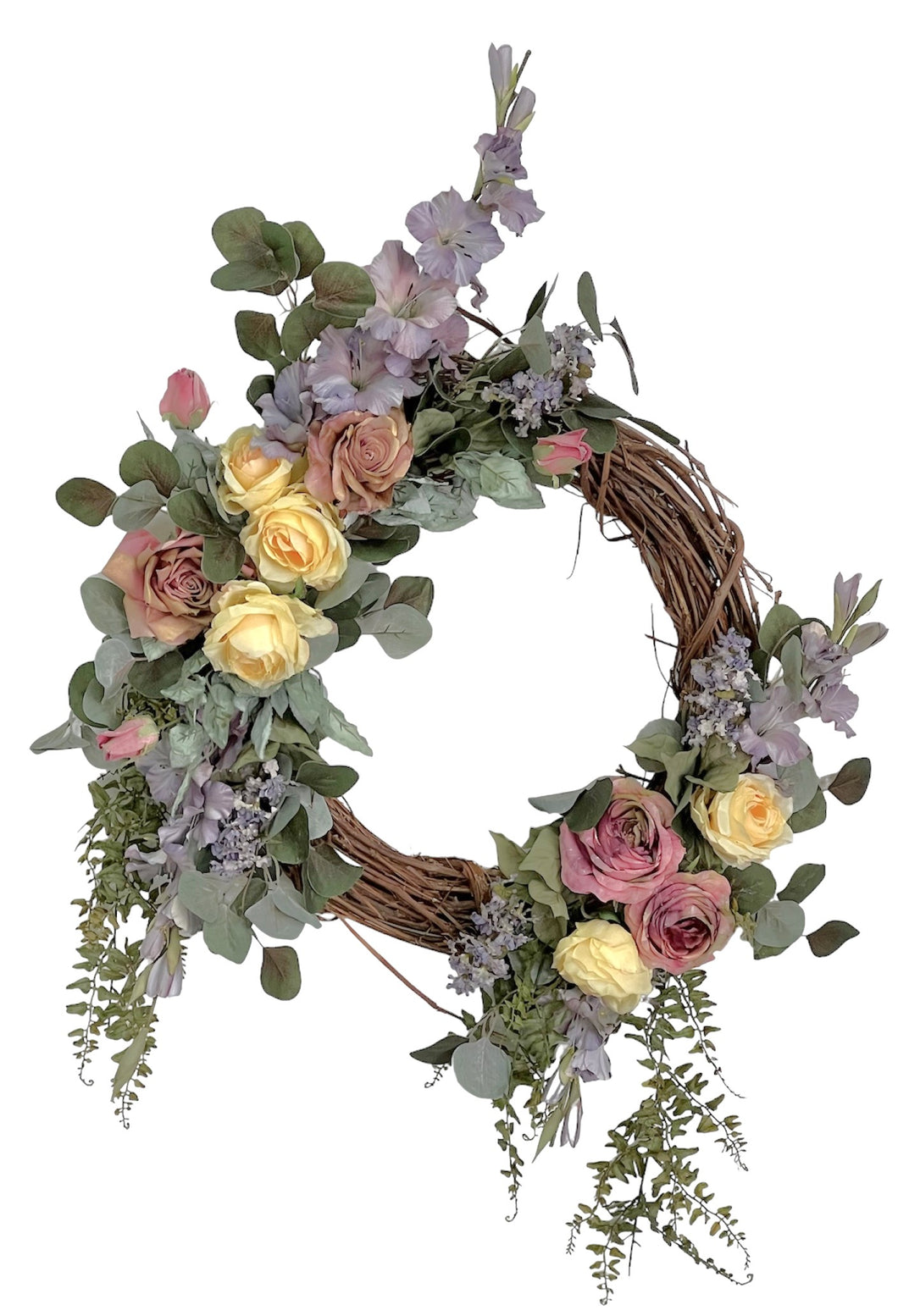 Dusty Lavender and Mauve Wreath/Rom62