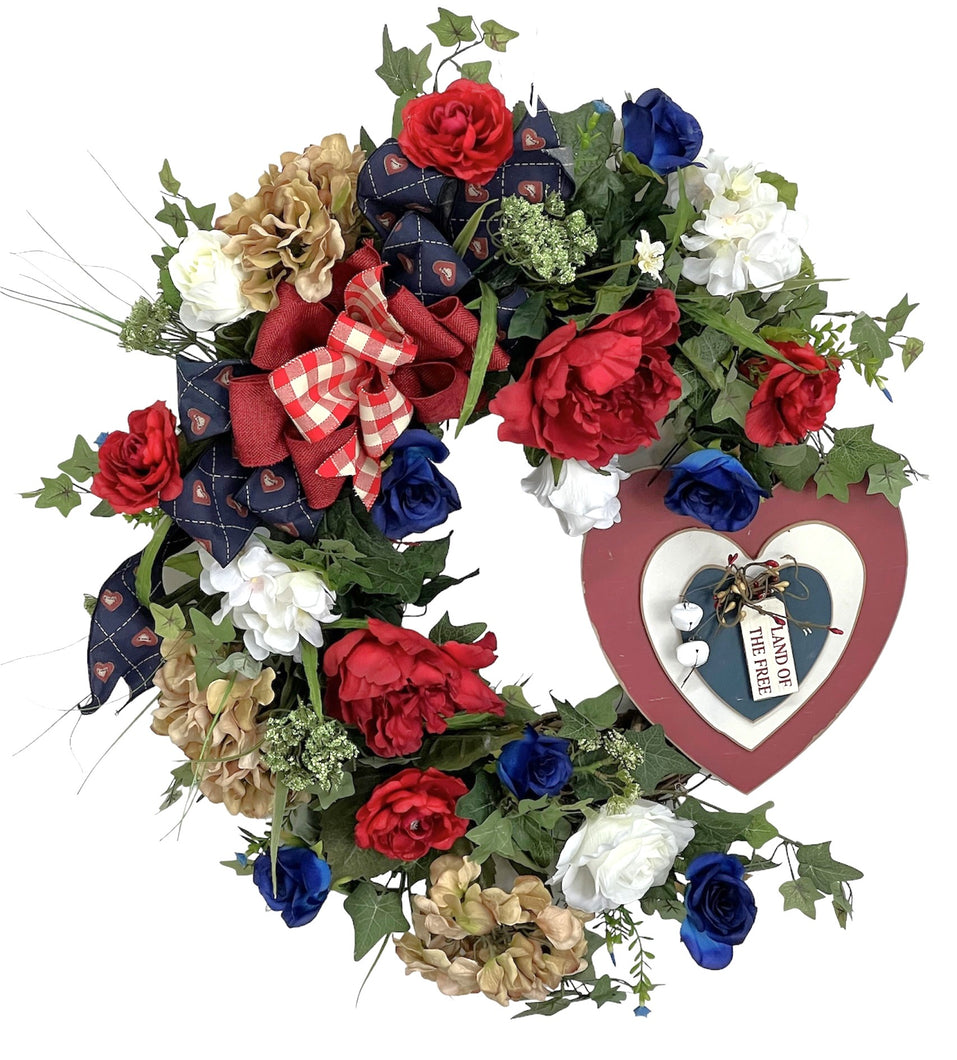 Americana Heart Wreath/AMC71