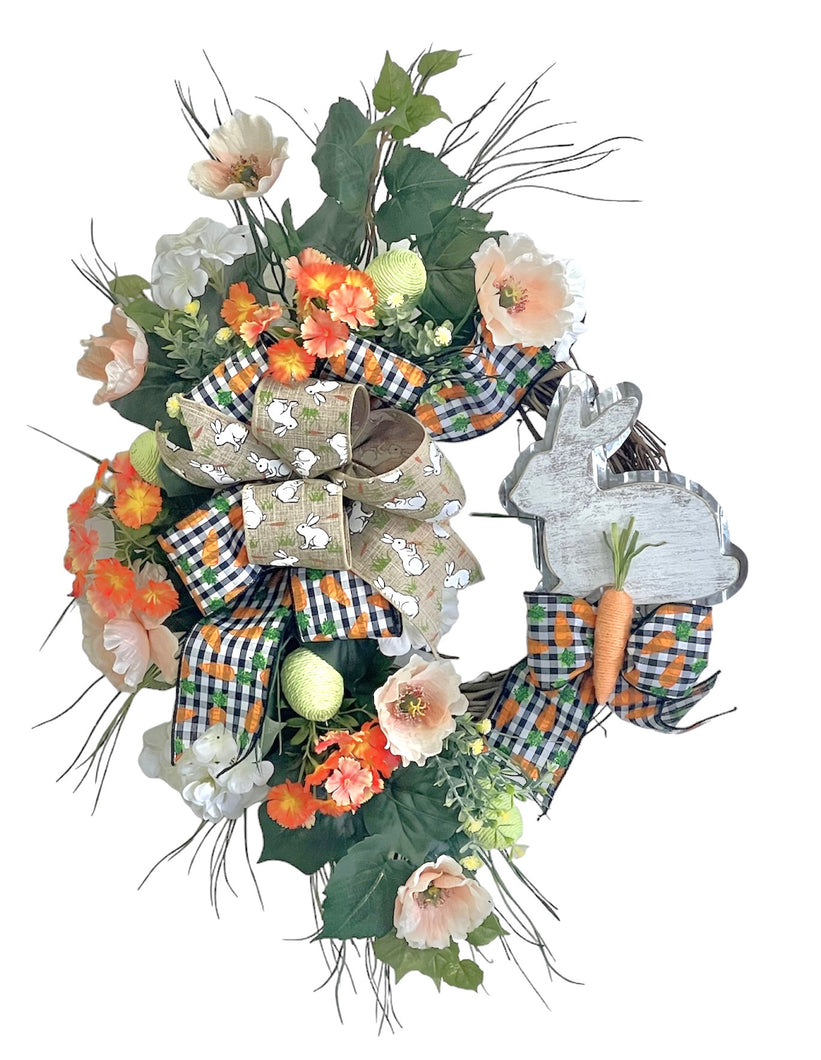 Bunnies and Carrots Wreath/EAS104