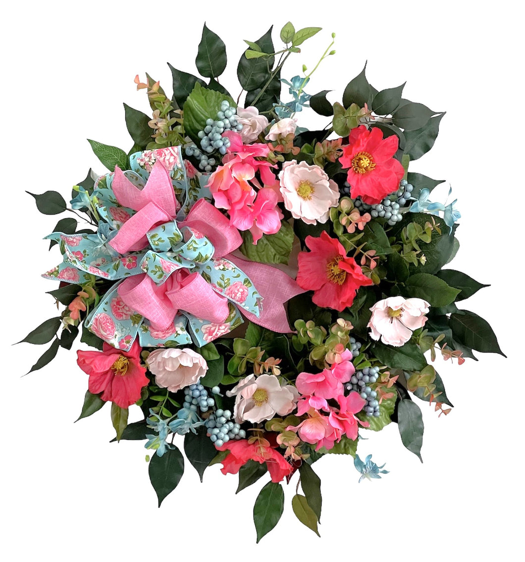 Pretty Poppy Wreath/ENG378