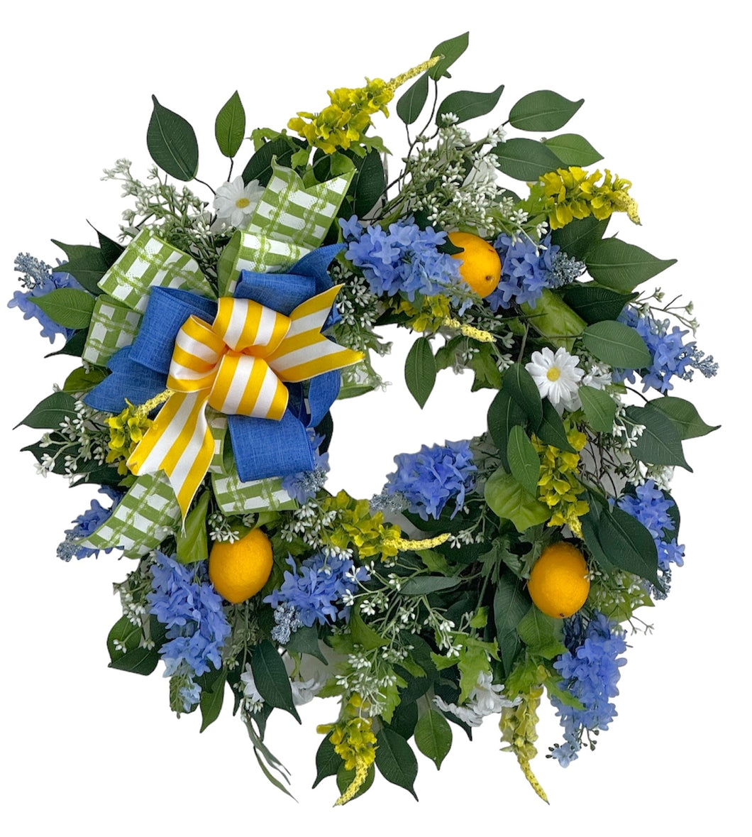 Yellow and Blue Spring Wreath/ENG387