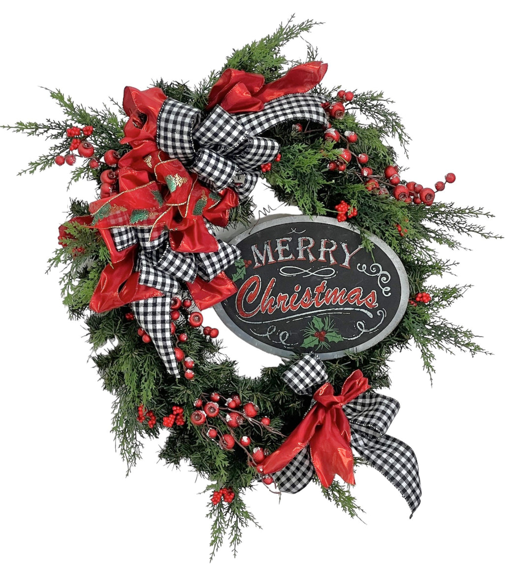 Merry Christmas Wreath/HOL175
