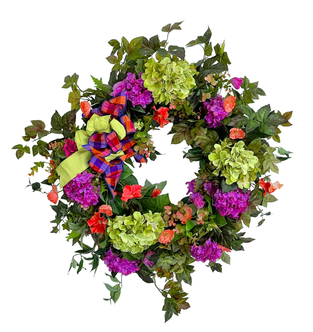 Fuschia, Lime, Coral Wreath/IS33