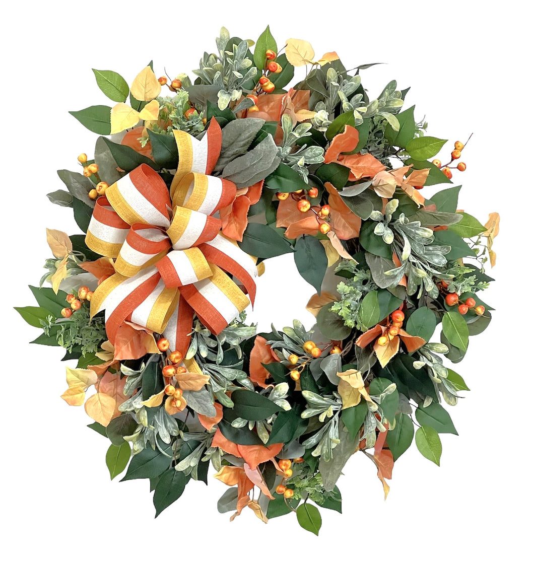 Gold and Terracotta Indian Summer Wreath/IS44