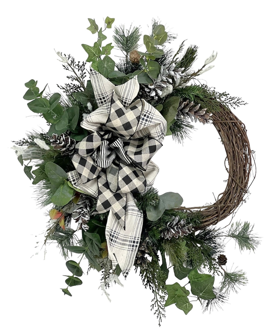 Winter Farmhouse Wreath/TRANS187