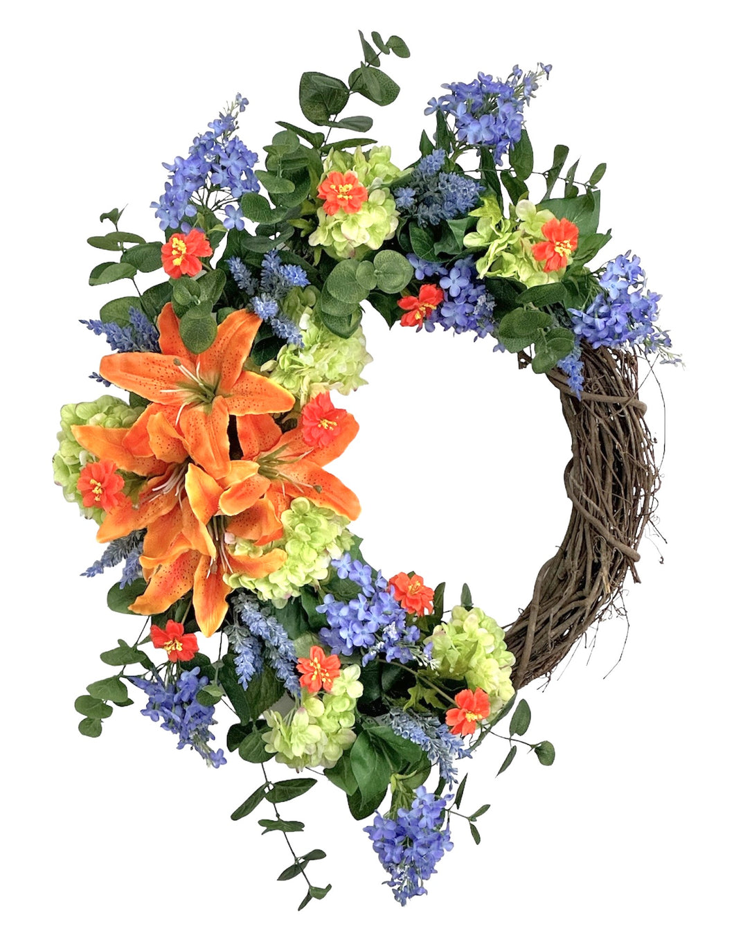 Orange Lily Wreath/VER206