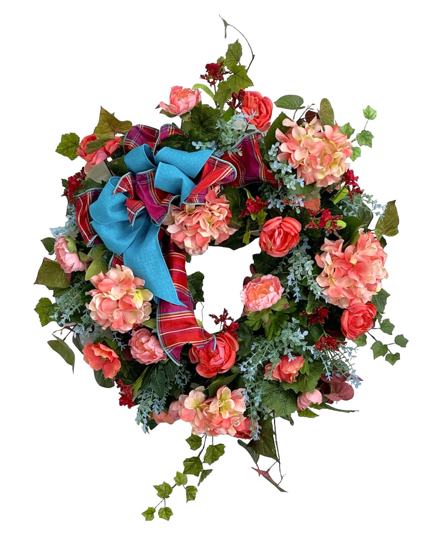Coral Summer Wreath/VER208