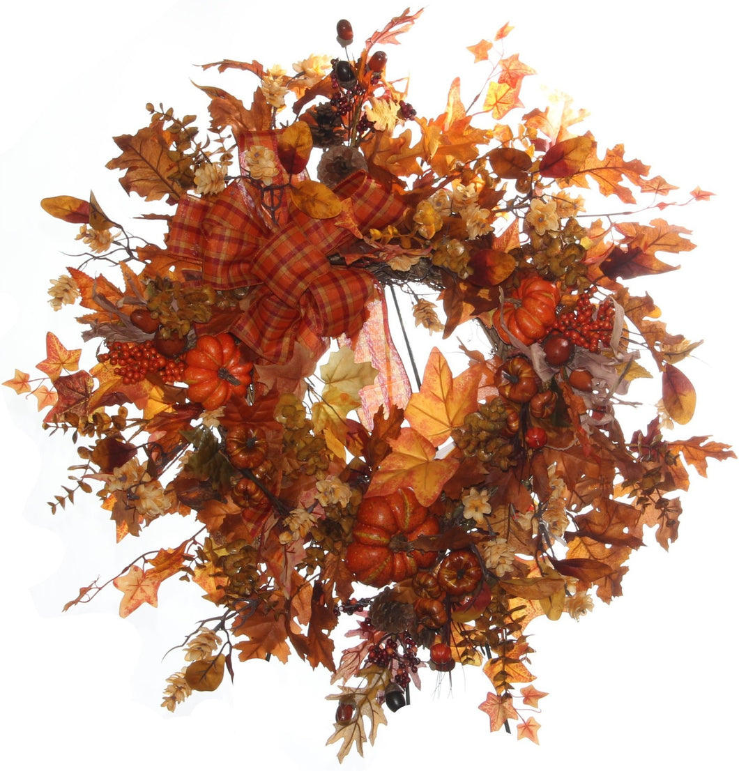 Fall Harvest Wreath/HARV01 - April's Garden