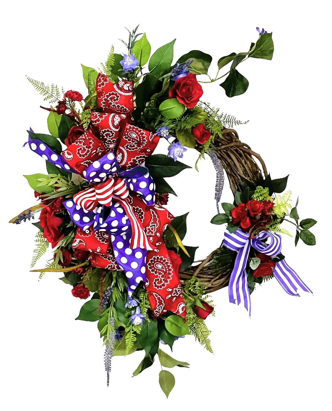 Red and Purple Everyday Wreath/ENG338