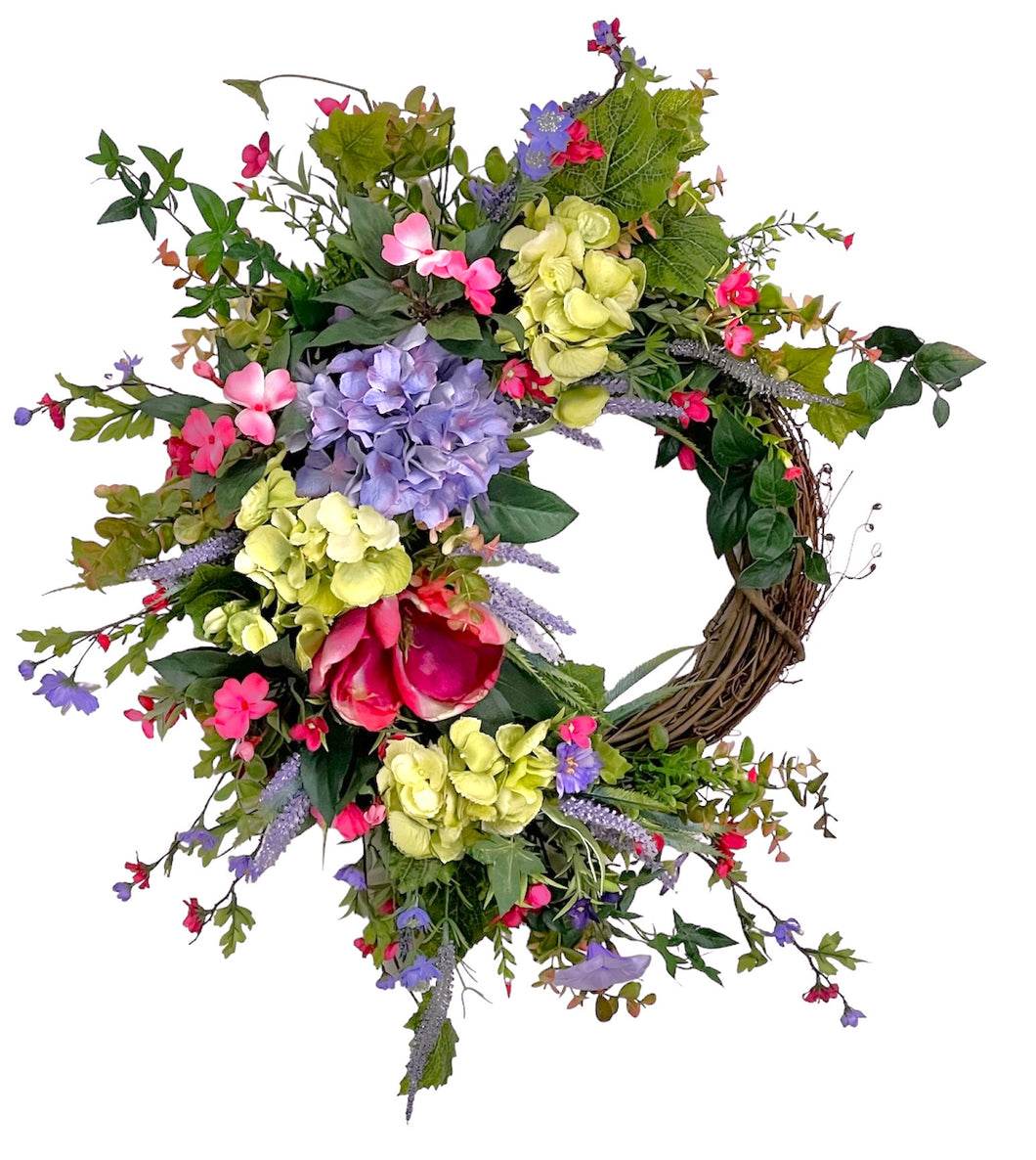 Purple, Lime and Wine Everyday Wreath/ENG347
