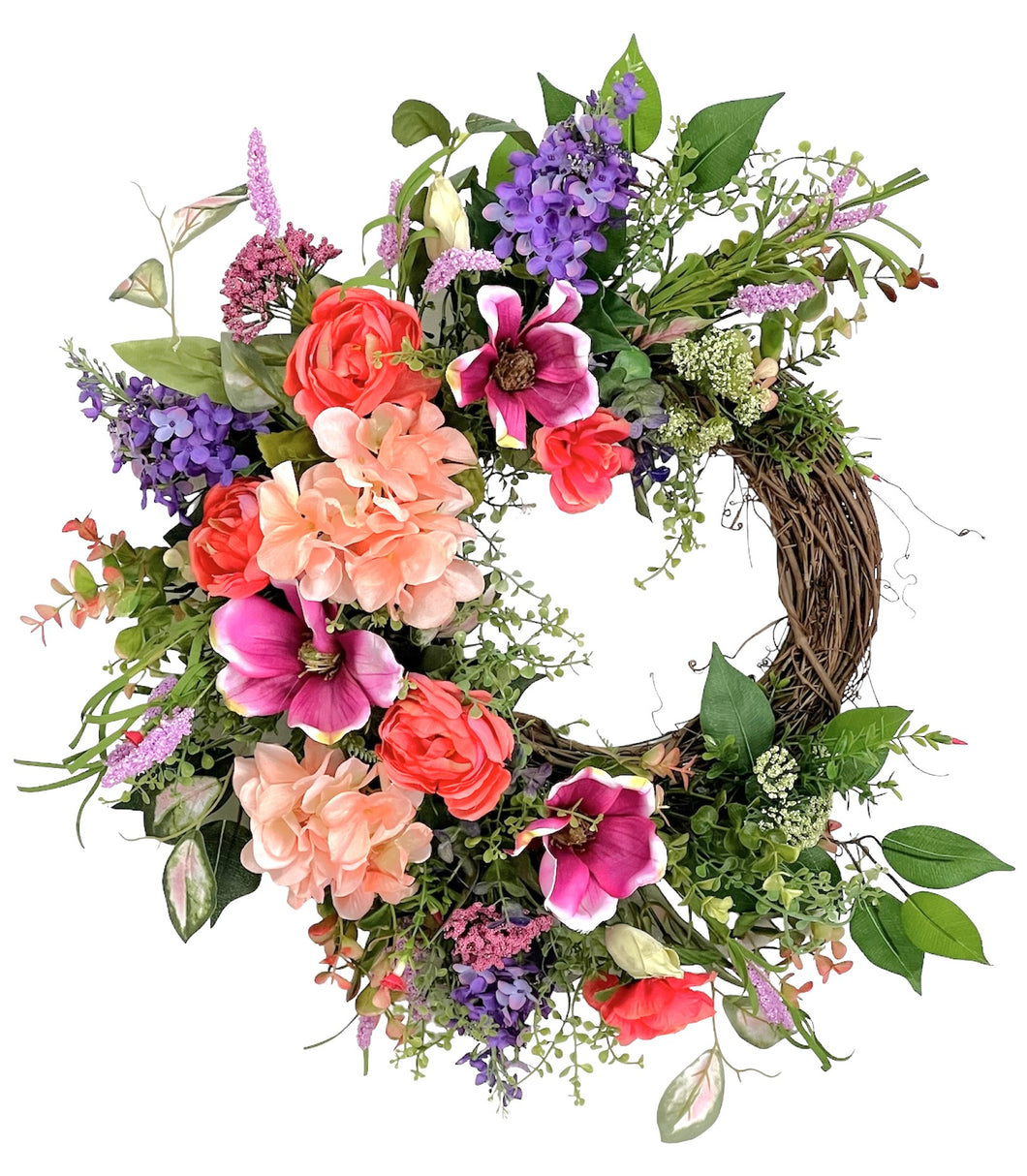 Bright and Cheery Spring Wreath/ENG351