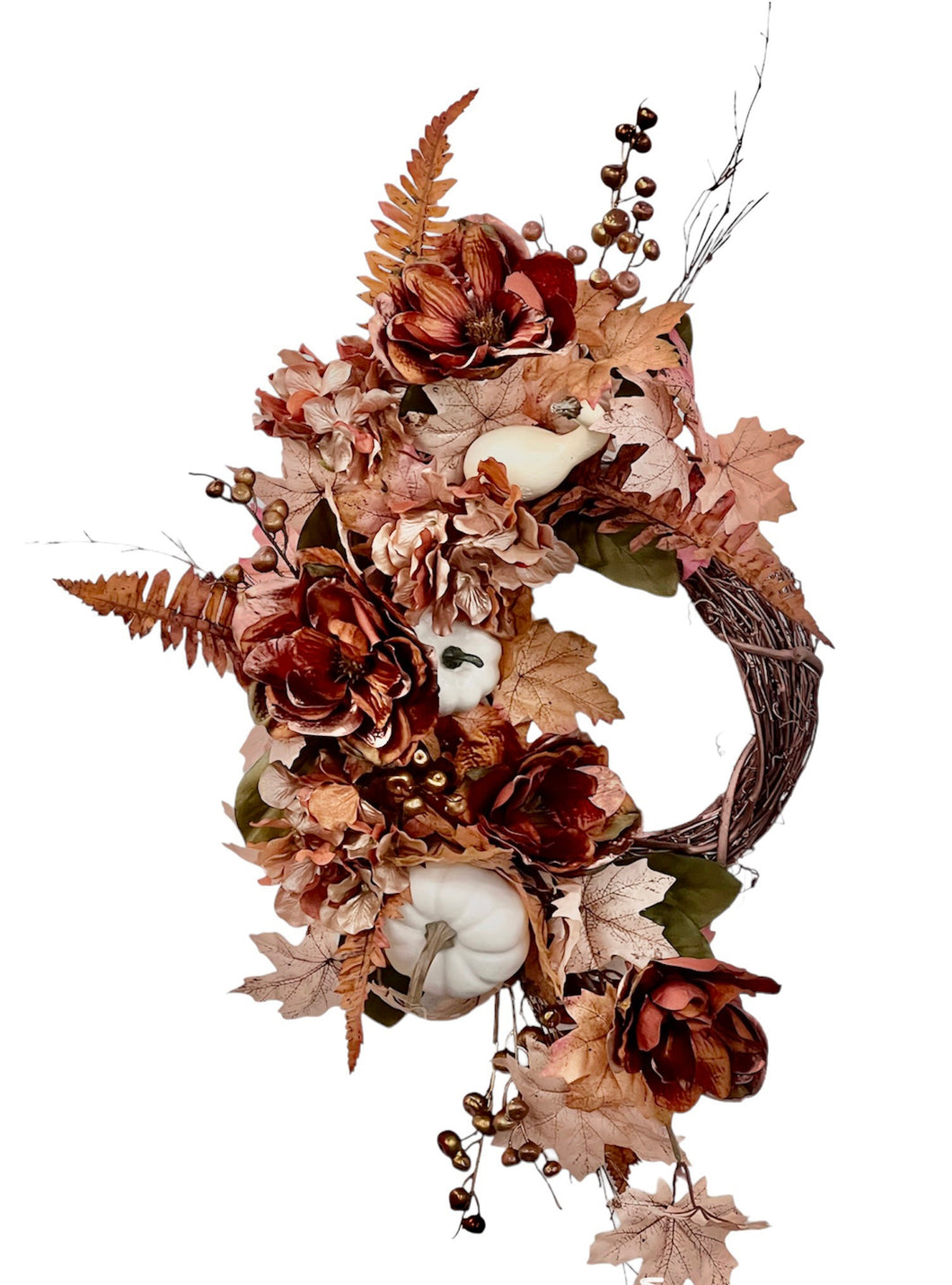 Crescent Copper Fall Wreath/Harv262