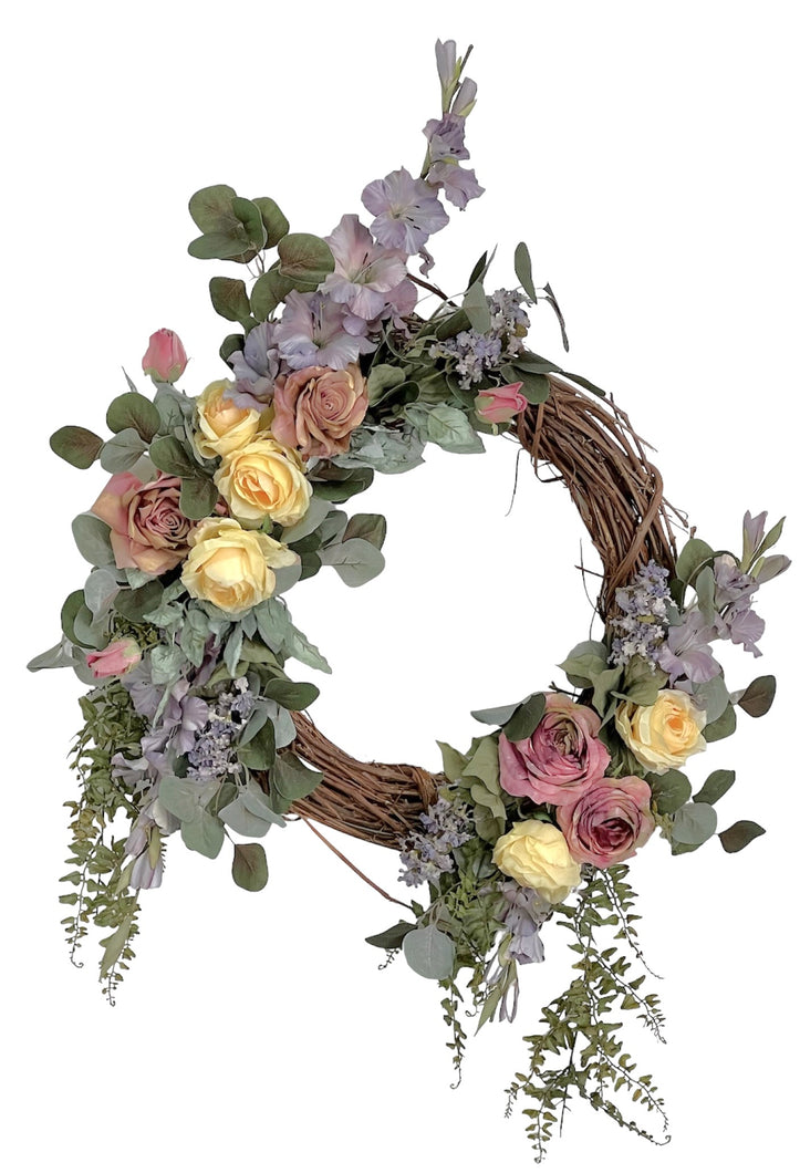Dusty Lavender and Mauve Wreath/Rom62