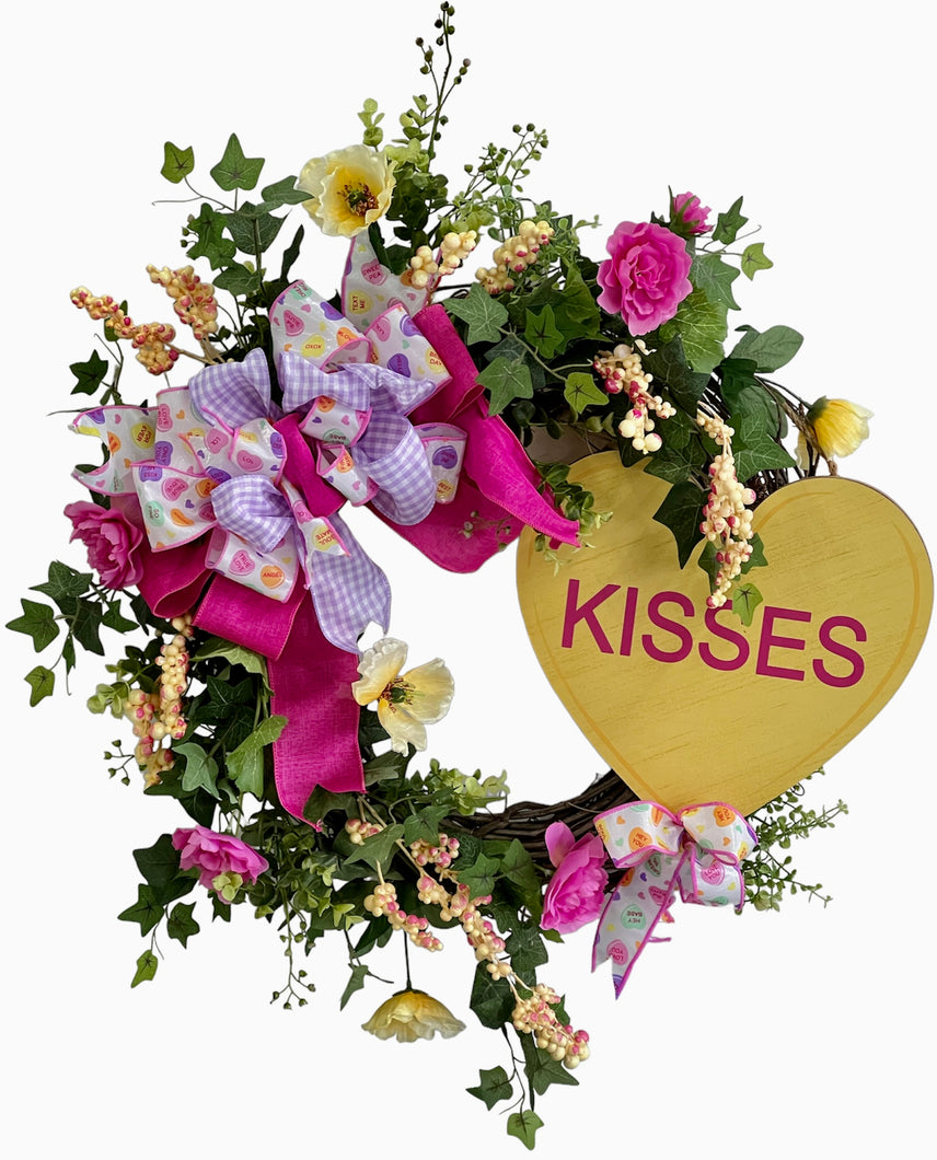 Kisses Valentine's Day Wreath/Val93