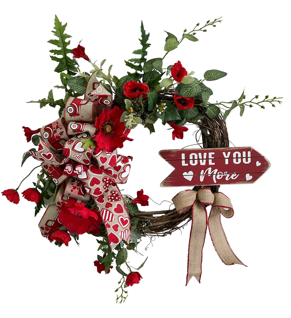 Love You More Valentine's Day Wreath/Val99