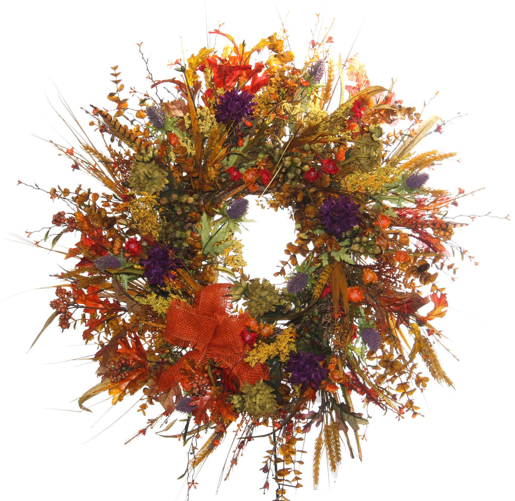 Fall Harvest Wreath/HARV12 - April's Garden