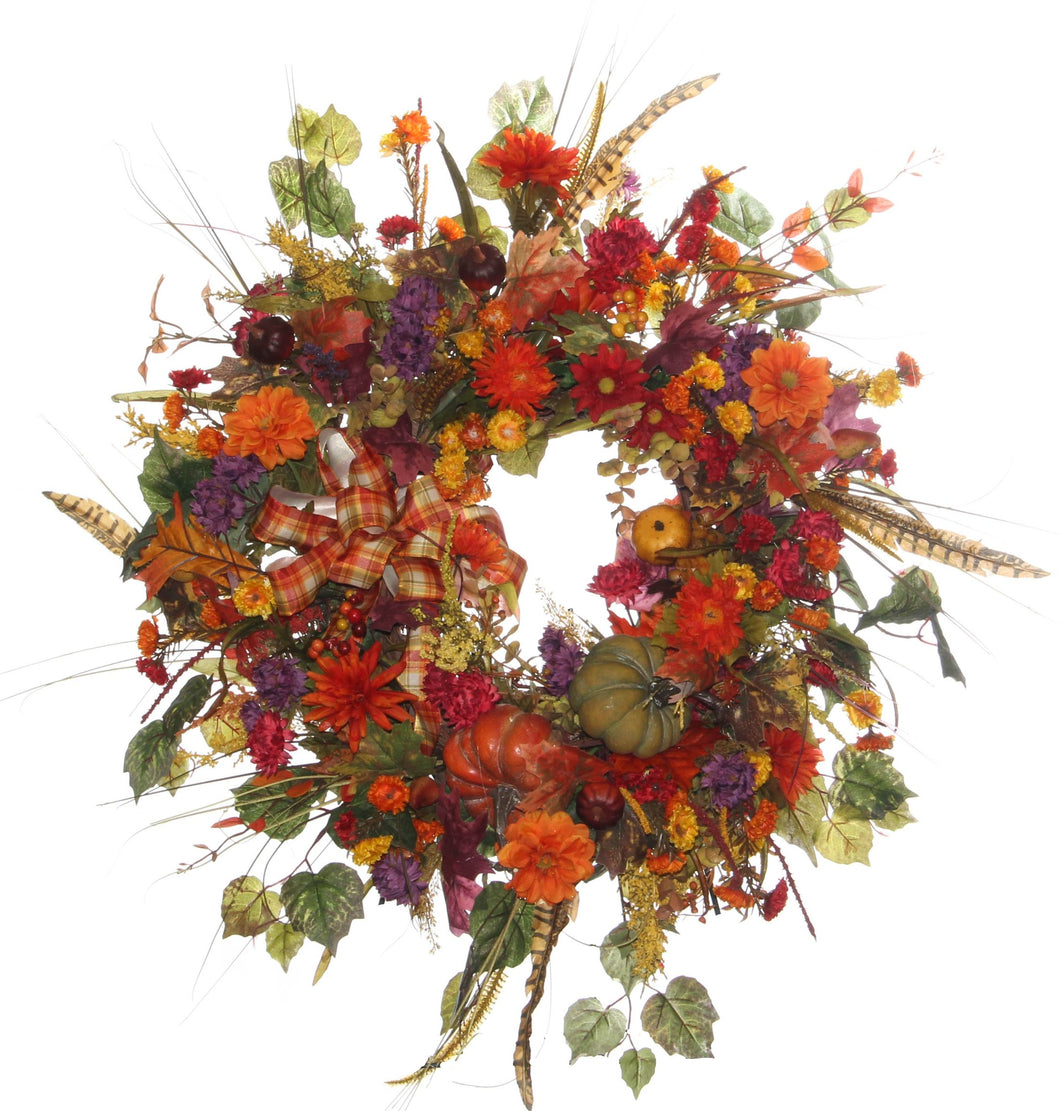 Fall Harvest Wreath/HARV17 - April's Garden