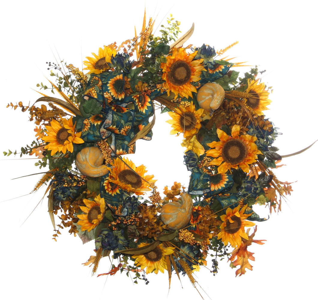 Fall Harvest Wreath/HARV32 - April's Garden