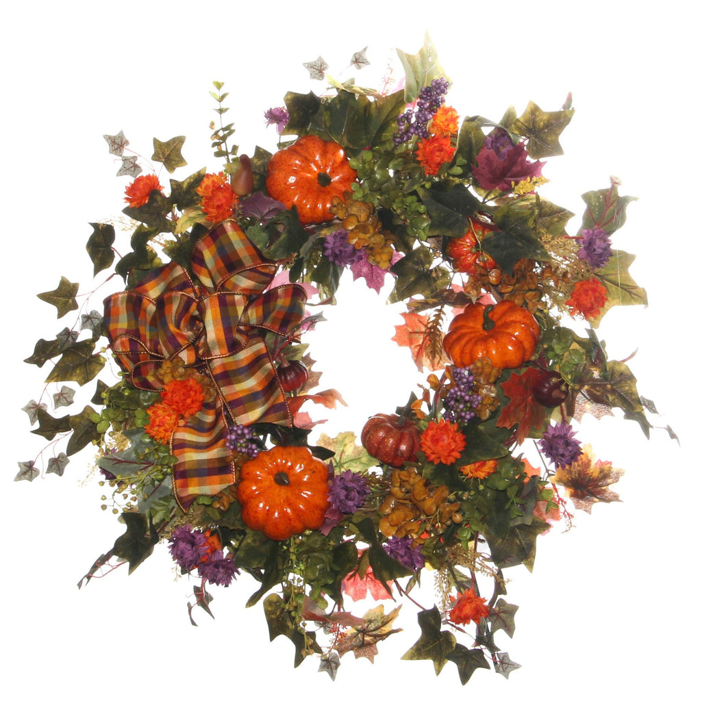 Fall Harvest Wreath/HARV44 - April's Garden