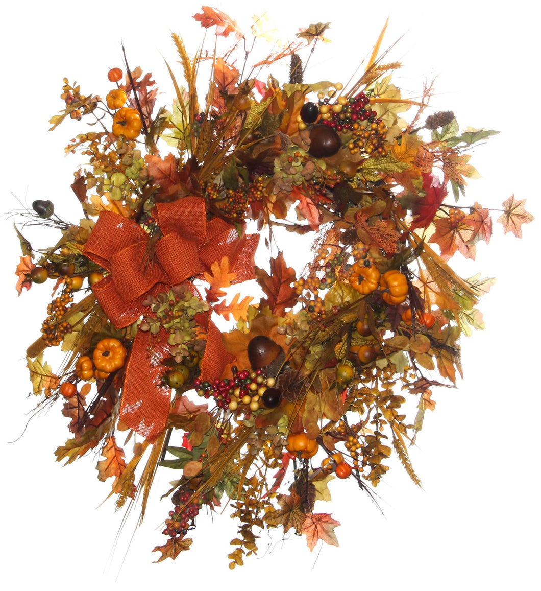 Fall Harvest Wreath/HARV45 - April's Garden
