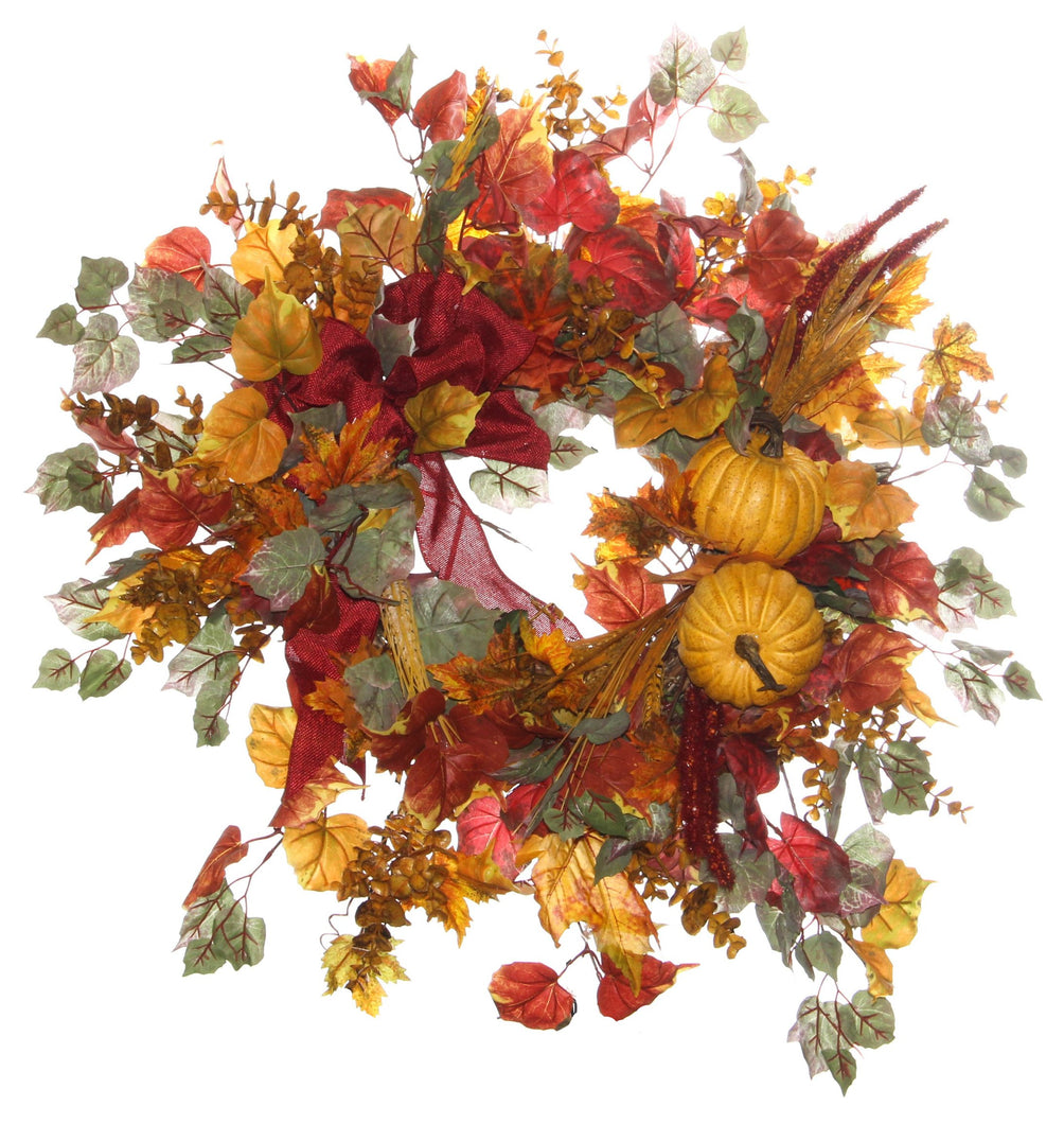 Fall Harvest Wreath/HARV41 - April's Garden