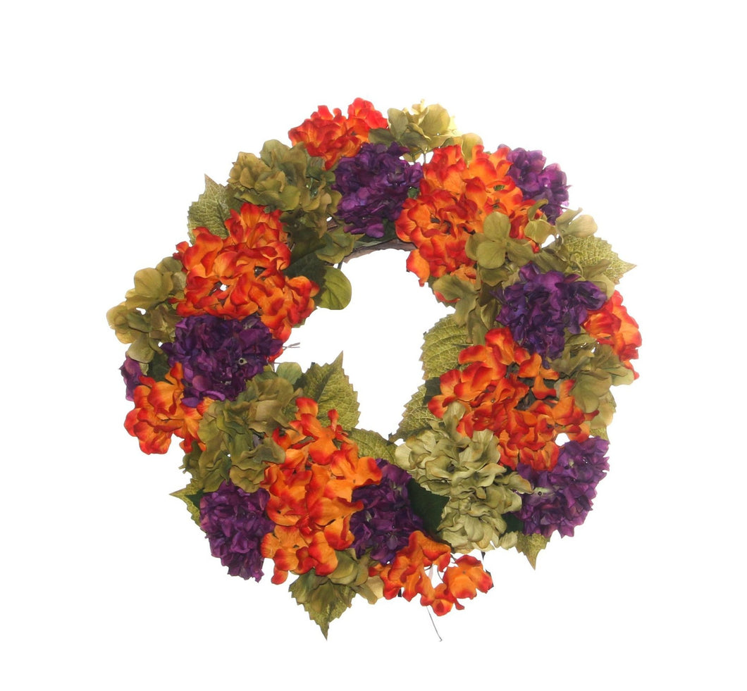Fall Harvest Hydrangea Wreath/HARV09 - April's Garden